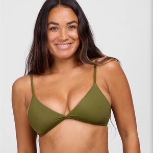 Jolyn x Eryn Krouse “Vera” Women's Bikini Top in Kelp 💚